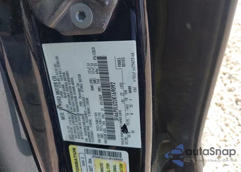 2018 Ford Fusion Hybrid Se из США, поврежденный, VIN 3FA6P0LU2JR169092